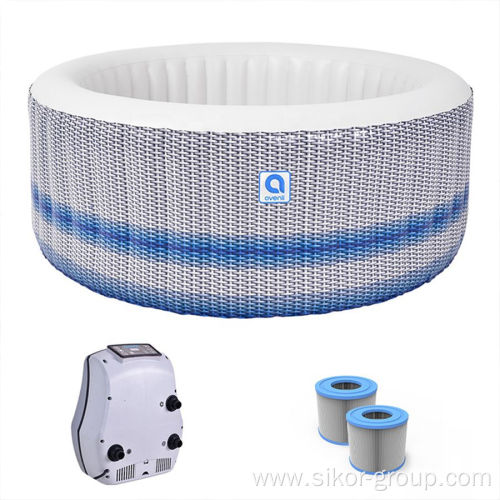 Nice Spa inflatable Portable Round Spa Pool Heat Pump